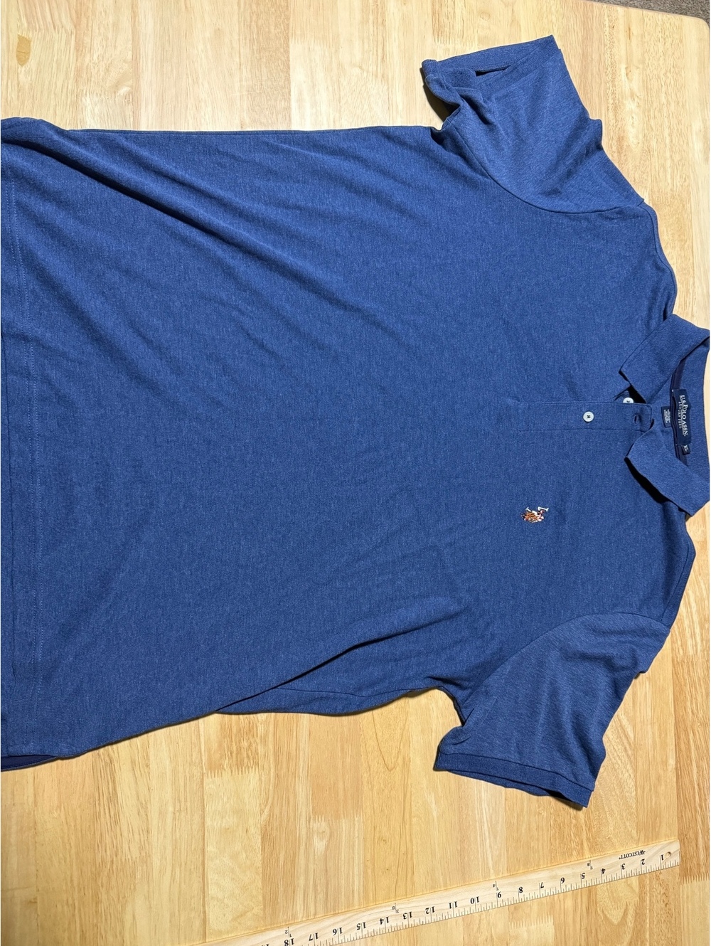 U.S. Polo Assn. Men’s XL Blue Luxury Feel Short Sleeve Polo